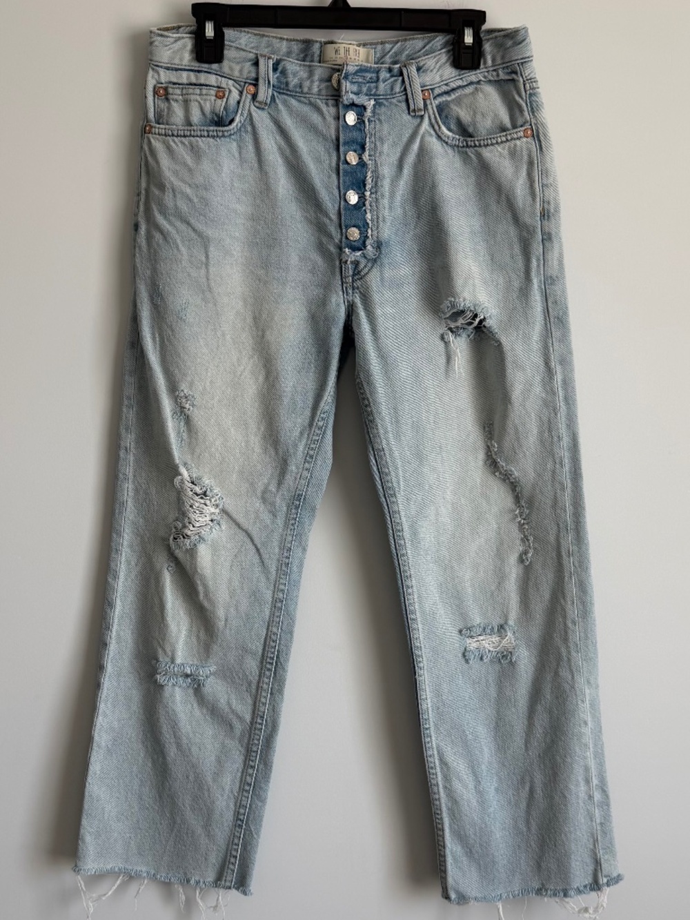 WE THE FREE FREE PEOPLE Distressed Jeans